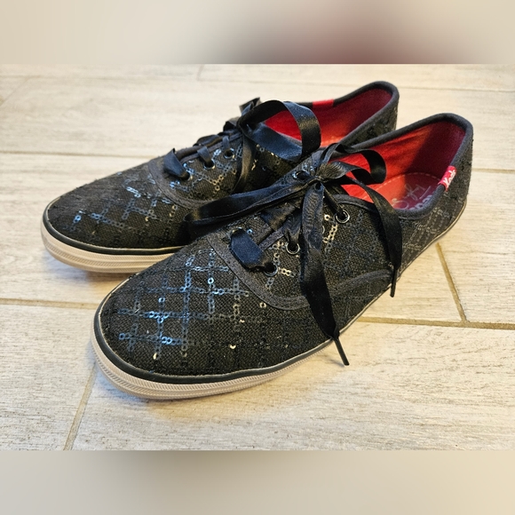 Keds Shoes Taylor Swift Keds Limited Edition Sparkly Black Sequin